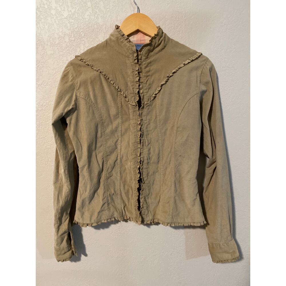 Vintage Wrangler Blues ruffled Tan Western Blazer/Jacket SZ M